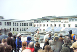 Auf dem Dach der Stadtwerke an der Theaterstrasse